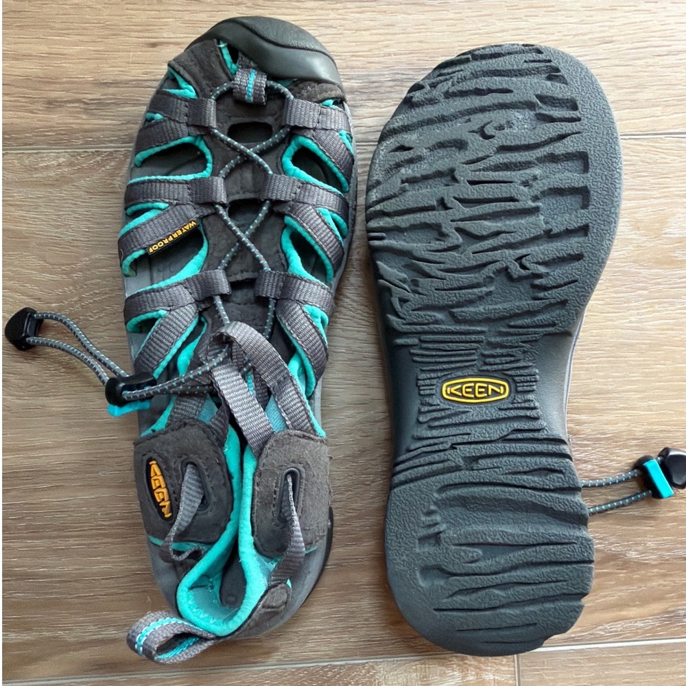 Keen Whisper Water Sandal Womens Size 7 Fisherman Outdoor Shoe Hiking Trail Blue